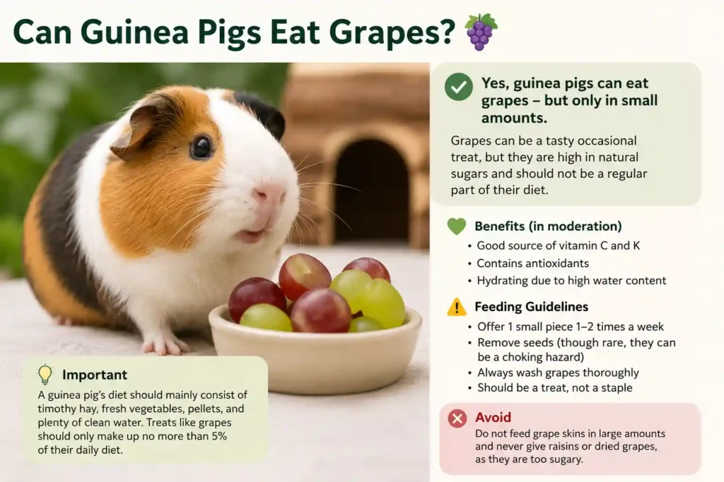 Can Guinea Pigs Eat Grapes? A Candid Truth