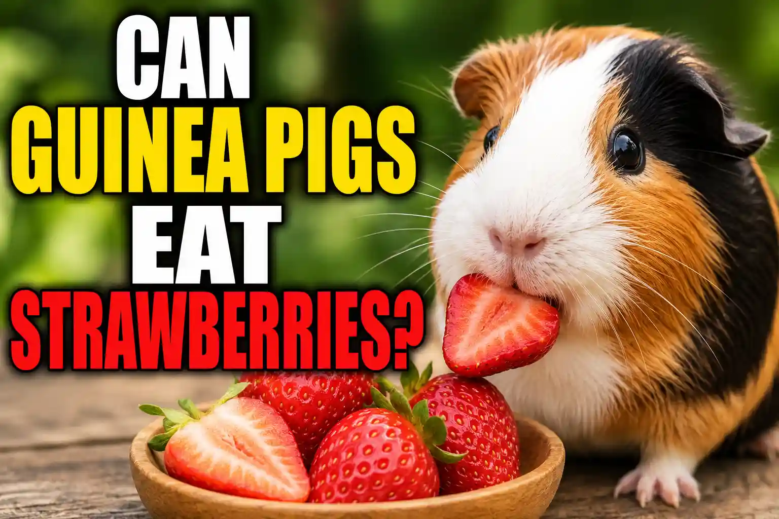 Can Guinea Pigs Eat Strawberries? What Happened When I Fed Them